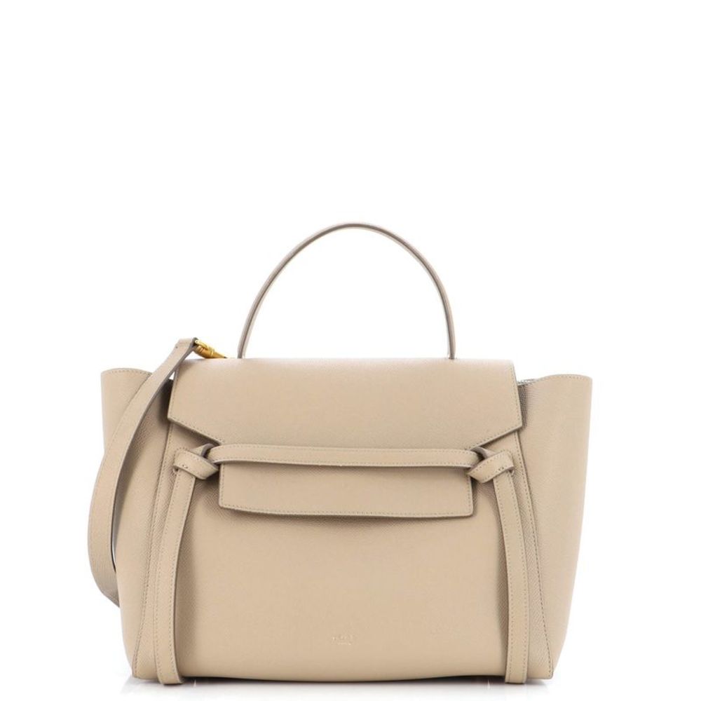 Celine Beige Leather Handbag
